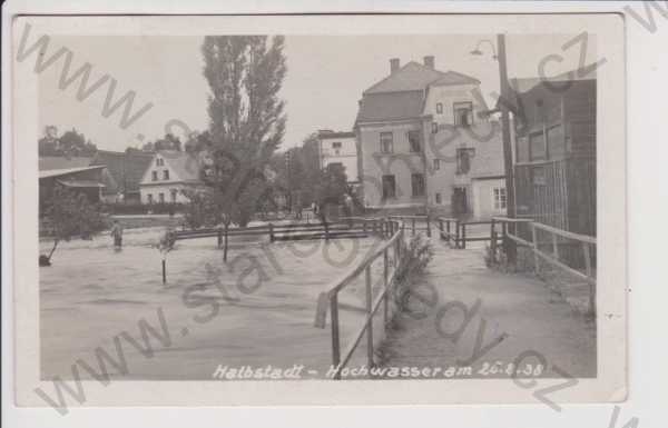  - Meziměstí (Halbstadt) - povodeň 1938