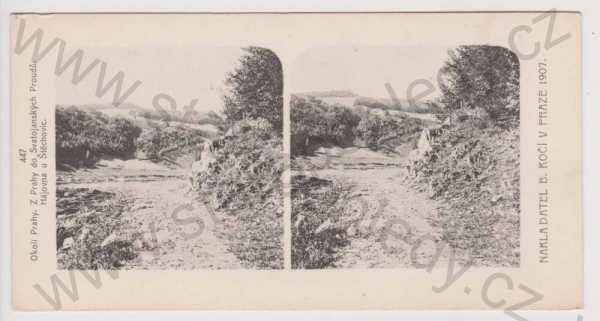  - Svatojánské Proudy - Štěchovice hájovna - Nakladatel B. Kočí v Praze 1907, rozměr 17,5 x 9 cm