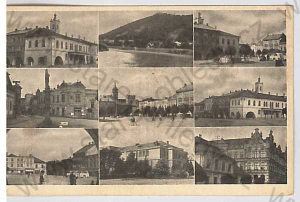  - Lipník nad Bečvou (Přerov), více záběrů, náměstí, radnice, řeka