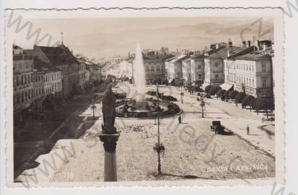  - Slovensko - Banská Bystrica - náměstí, autobus, auto nákladní