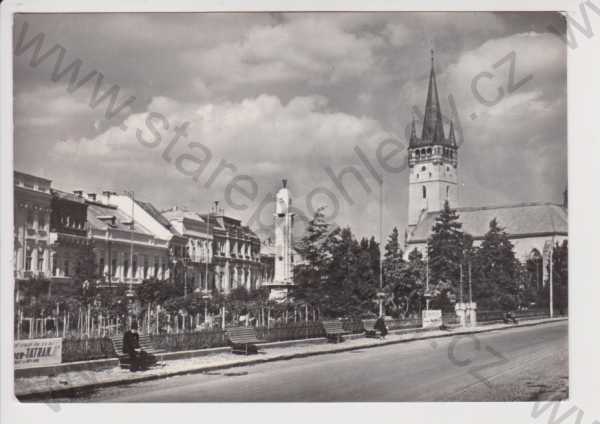  - Slovensko - Prešov (Eperjes) - náměstí, kostel, velký formát