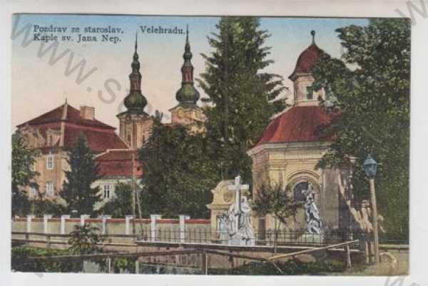  - Velehrad (Uherské Hradiště), Kaple sv. Jana Nepomuckého, kolorovaná