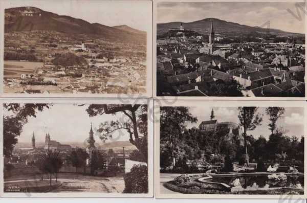  - 4x pohlednice: Nitra (Slovensko), město, zámek, kostel