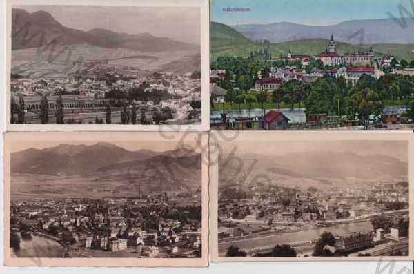  - 4x pohlednice: Ružomberok (Slovensko), celkový pohled