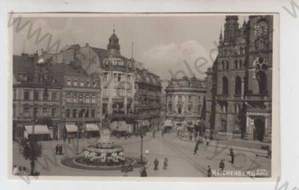  - Liberec (Reichenberg), náměstí, kašna