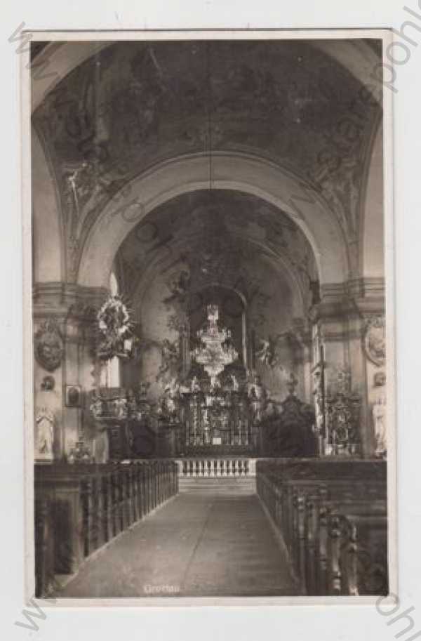  - Hrádek nad Nisou (Grottau) - Liberec, kostel, interiér, oltář
