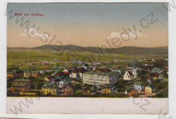  - Hrádek nad Nisou (Grottau) - Liberec, celkový pohled, kolorovaná