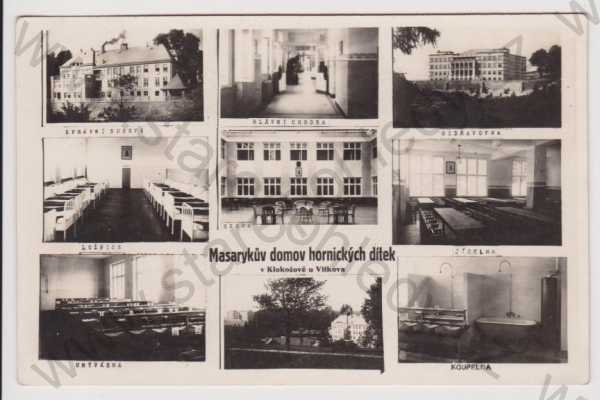  - Klokočov - Masarykův domov hornických dítek, více záběrů, koláž