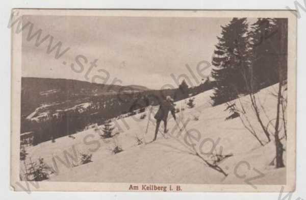  - Klínovec (Karlovy Vary), sníh, zimní, lyže, běžky