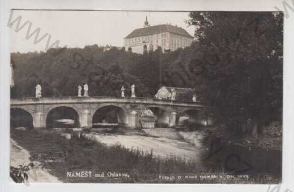  - Náměšť nad Oslavou (Třebíč), řeka, most, zámek