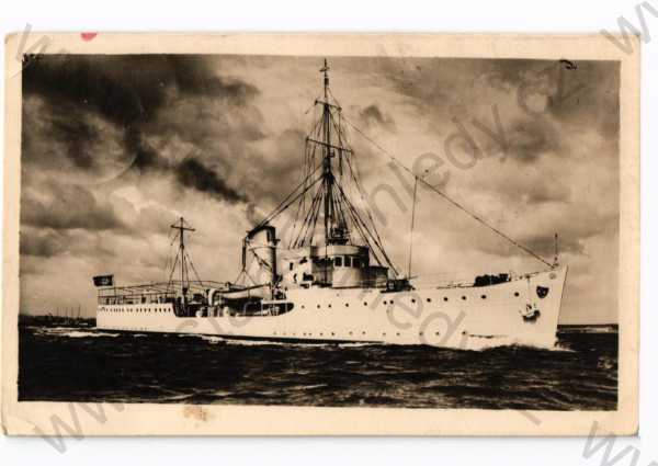  - Válečná loď na moři, 2.světová válka, feldpost