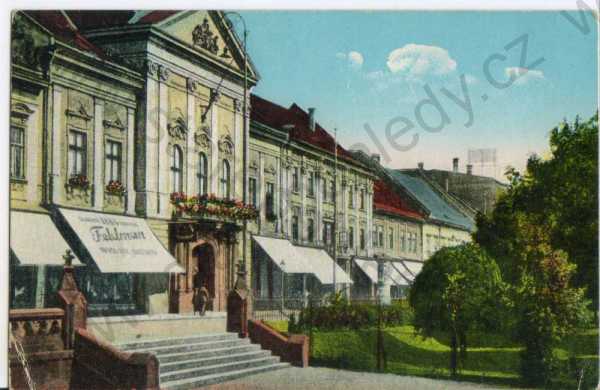  - Košice (Slovensko) Župný dom, litografie, kolorovaná