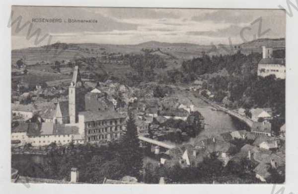  - Rožmberk (Rosenberg) - Český Krumlov, celkový pohled, hrad, foto J.Seidel