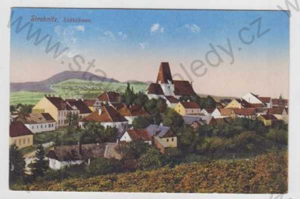  - Horní Stropnice (Strobnitz) - České Budějovice, celkový pohled, kolorovaná, foto J.Seidel