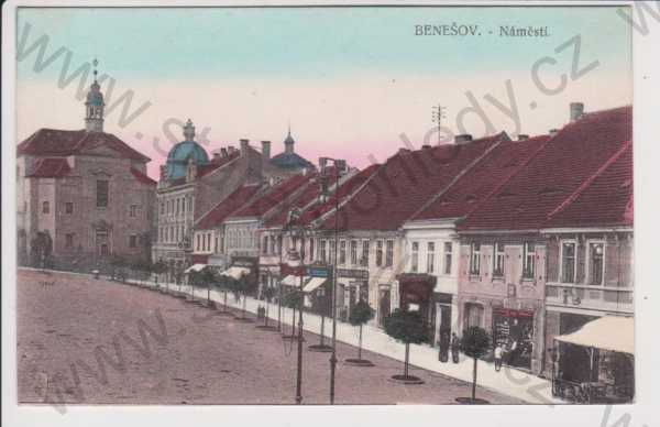  - Benešov - náměstí, kolorovaná