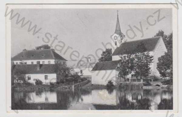  - Stříbřec (Jindřichův Hradec), kostel, rybník