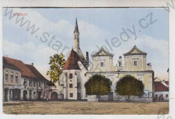  - Soběslav (Tábor), náměstí, kostel