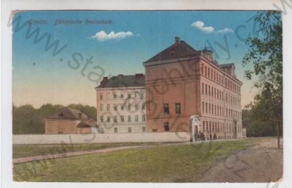 - Olomouc (Olmütz), škola, kolorovaná