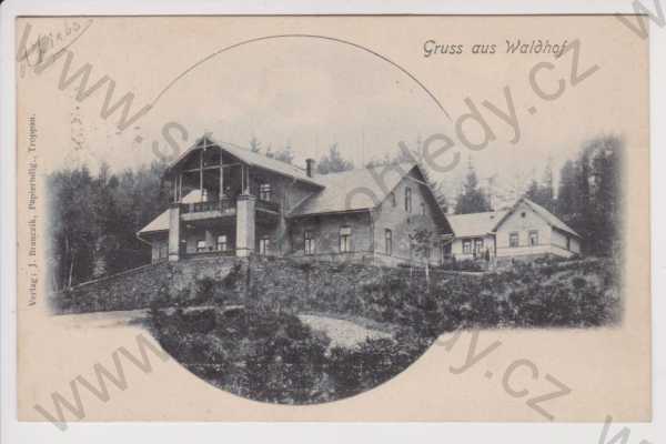  - Zahrádka (Waldhof) - hostinec, koláž