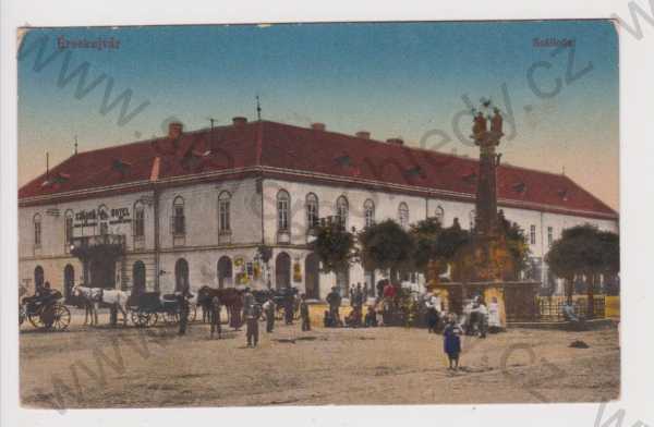  - Slovensko - Nové Zámky (Érsekujvár) - hotel, kůň, kolorovaná