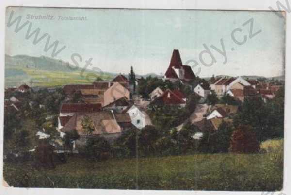  - Horní Stropnice (Strobnitz) - České Budějovice, celkový pohled, kolorovaná