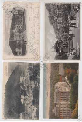  - 4x Lázně, Mariánské lázně (Marienbad), Jáchymov (Joachimstal), Teplice (Teplitz)