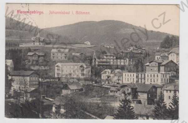  - Jánské lázně (Johannisbad) - Trutnov, Krkonoše (Riesengebirge), částečný záběr města