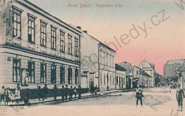 - Horní Jelení (Pardubice), Palackého třída, kolorovaná