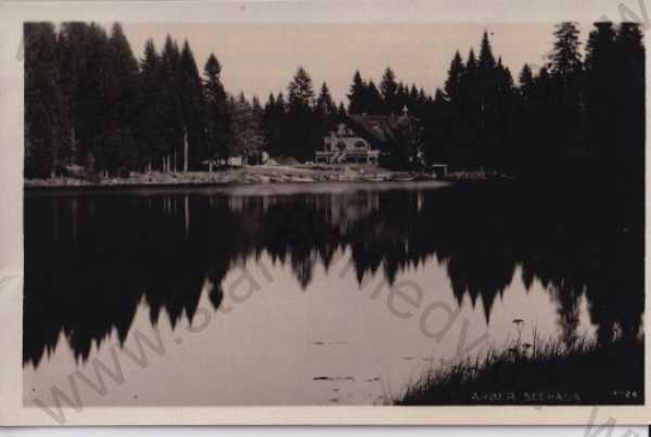  - Šumava (Klatovy), chata, jezero, Foto-fon