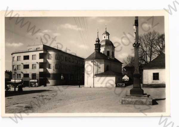  - Lipník nad Bečvou, Přerov, částečný záběr města, obchody, Grafo Čuda Holice