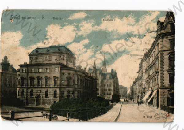  - Liberec, částečný záběr města, radnice