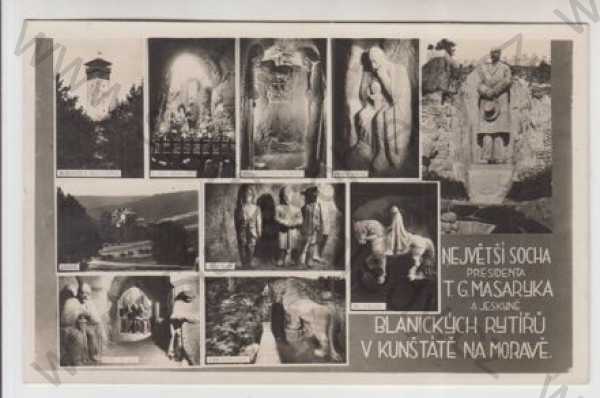  - Kunštát na Moravě (Blansko), více záběrů, T.G. Masaryk, Blaničtí rytíři, Grafo Čuda Holice