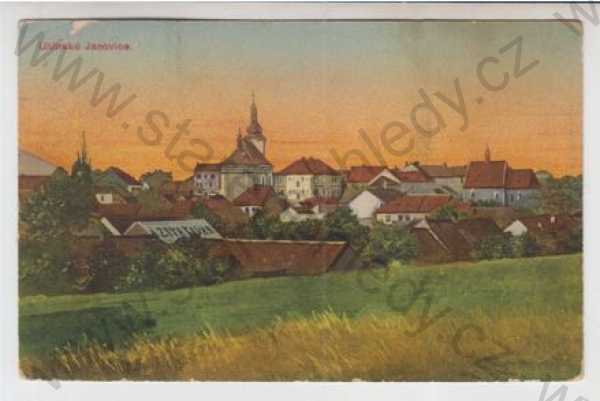  - Uhlířské Janovice (Kutná Hora), celkový pohled, kolorovaná