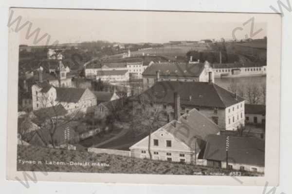  - Týnec nad Labem (Kolín), částečný záběr města, Foto-fon