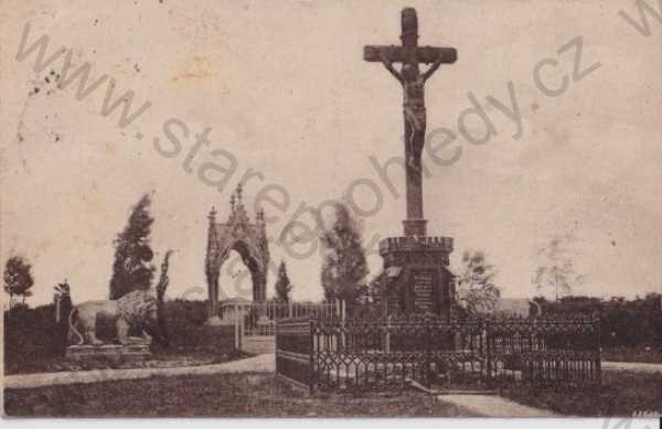  - Bojiště u Hradce Králové, Chlum - Kulm, Sadová (Hradec Králové) 1866, Fürstenbergův kříž na Chlumu