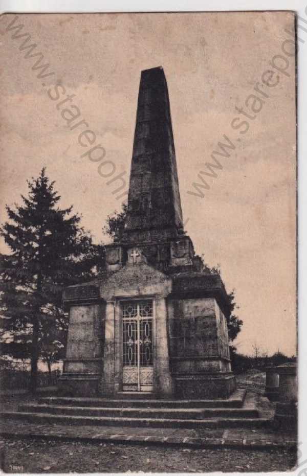  - Bojiště u Hradce Králové, Chlum - Kulm, Sadová (Hradec Králové) 1866, mausoleum u Lípy