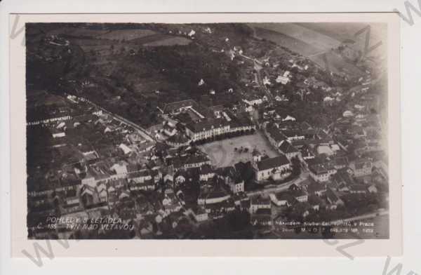  - Týn nad Vltavou - celkový pohled, pohledy s létadla č. 135