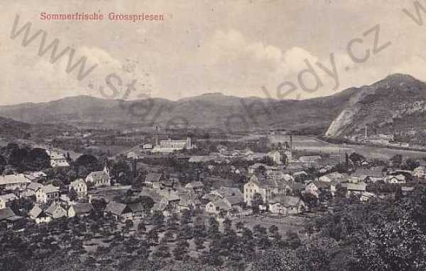  - Velké Březno (Ústí nad Labem), Grosspriesen, celkový pohled, údolí