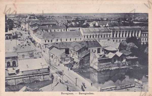  - Berehovo, Beregsas (Podkarpatská Rus), pohled z výšky, město