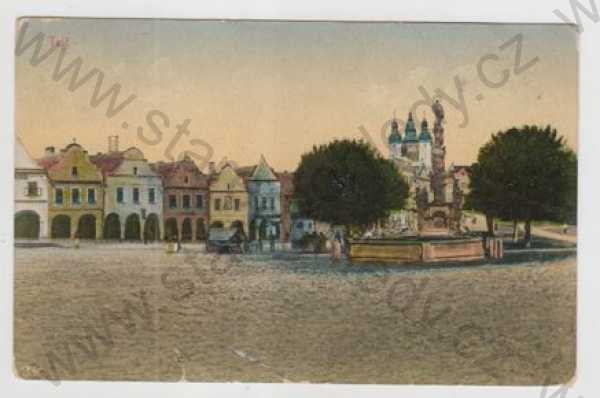  - Telč (Jihlava), náměstí, kolorovaná
