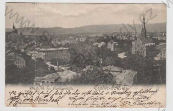  - Teplice (Teplitz), částečný záběr města, DA