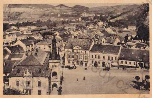  - Tišnov (Brno - venkov), celkový pohled z kostelní věže, náměstí