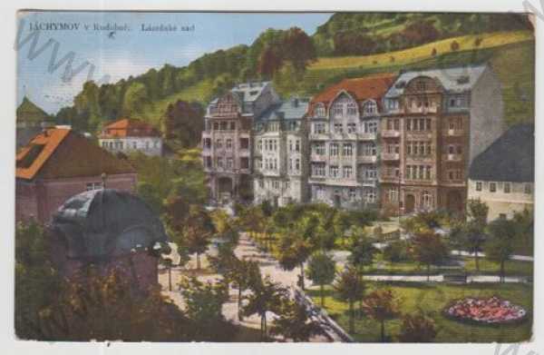  - Jáchymov (Karlovy Vary), Lázeňský sad, Rudohoří, kolorovaná