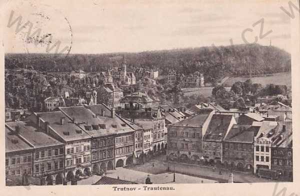  - Trutnov - Trautenau, náměstí, město, pohled  z výšky