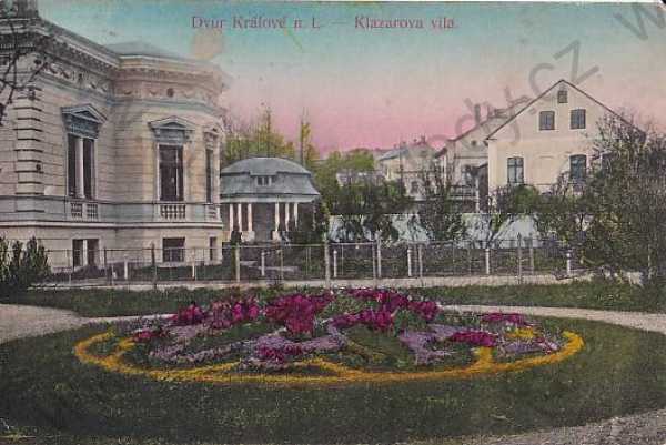  - Dvůr Králové nad Labem (Trutnov - Trautenau) kolorováno, Klazarova vila