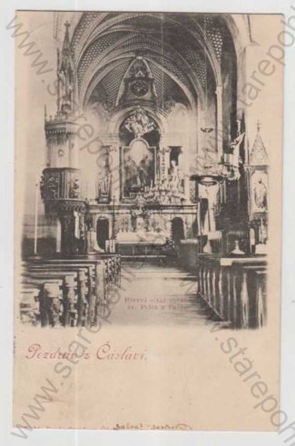  - Čáslav (Kutná Hora), kostel, interirér, oltář, DA