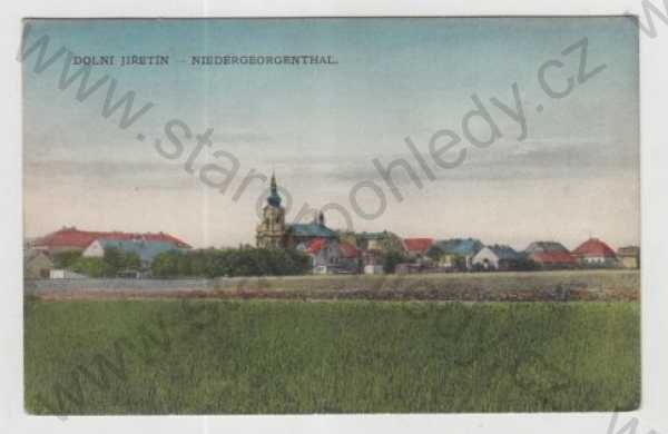  - Dolní Jiřetín (Niedergeorgenthal), celkový pohled, barevná