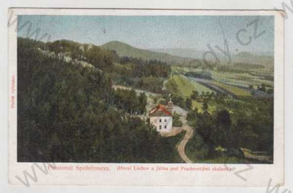  - Horní Lochov (Jičín), Pensionát Společenstva, kolorovaná