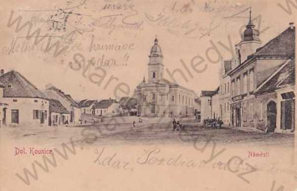  - Dolní Kounice, Brno venkov, náměstí, DA, kostel