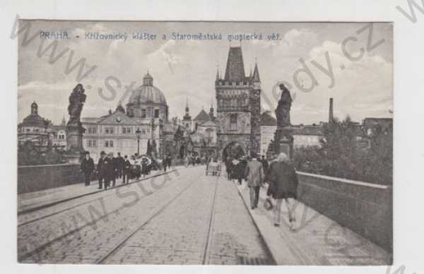  - Praha 1, Křížovnický klášter, Staroměstská mostecká věž, kočár